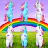 Halloween Cartoon Aufblasbarer Anzug für Erwachsene Einhorn Gnu Cosplay Anime Lustiges Kostüm