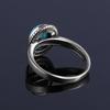 New Fashion 8x10 MM Oval Natural Turquoise Rings Women's CopperRing Vintage Fine Jewelry for Anniversary Gifts