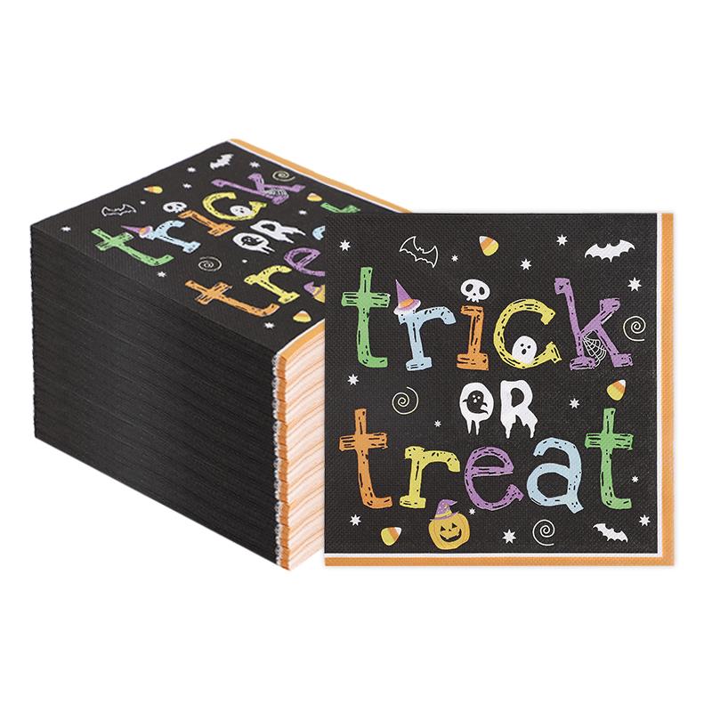 

20/50 шт. Хэллоуин Красный отпечаток руки Бумажные салфетки для вечеринки на Хэллоуин, украшения для домашнего обеденного стола, одноразовые салфетки 20Pcs