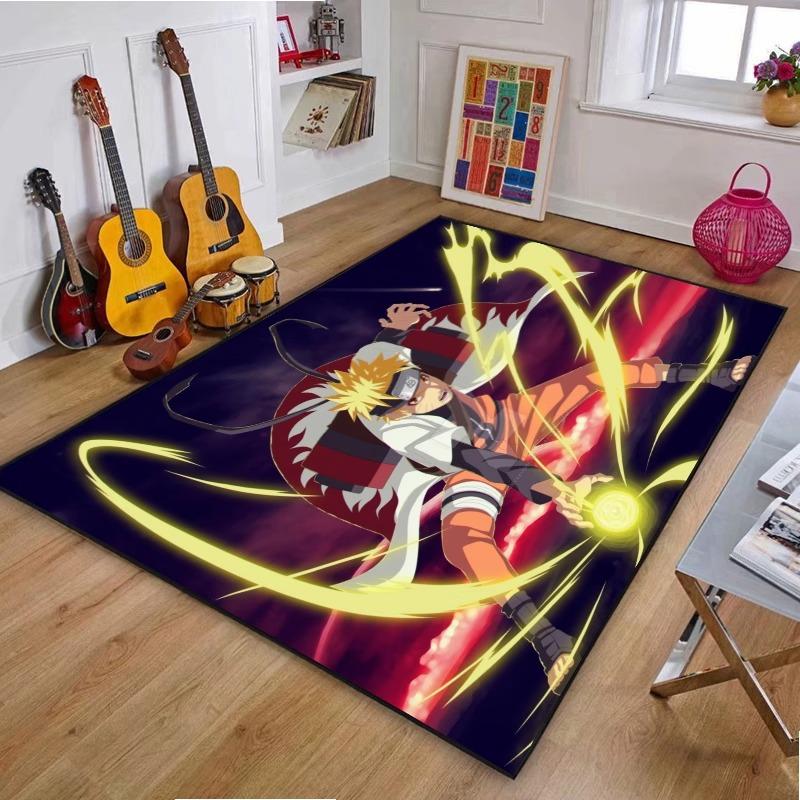 Japanese Anime Naruto Carpet Living Room Bedroom Kitchen Balcony Rug Non-slip Washable Mat Home Exquisite Home Ins Rug