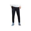 Li Ning Combat Series Logo Print Knitted Tapered Sports Pants Men Pants Black AKLRA81-1