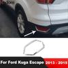 For Ford Kuga Escape 2013 2014 2015 ABS Chrome Car Rear Tail Fog Light Lamp Cover Trim Foglight Foglamp Bezel Trims Accessories