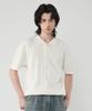 UNTAPPED STUDIO [2Pack] Washable Cool Cotton Cable Short Sleeve Collared Button Knit 3 Colors