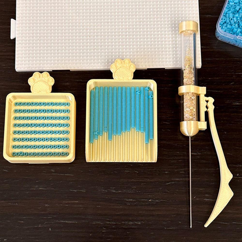 3PCS Single Needle Perler Bead Pen Cat's Paw Collage Bead Tool New Bead Pick Pen