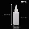 5/10/20/30/50/60/100Ml White Squeeze Dropper Empty Bottle With Screw Cap Eyes Liquid Ink Oil Dropper Paint Pigment Bottles