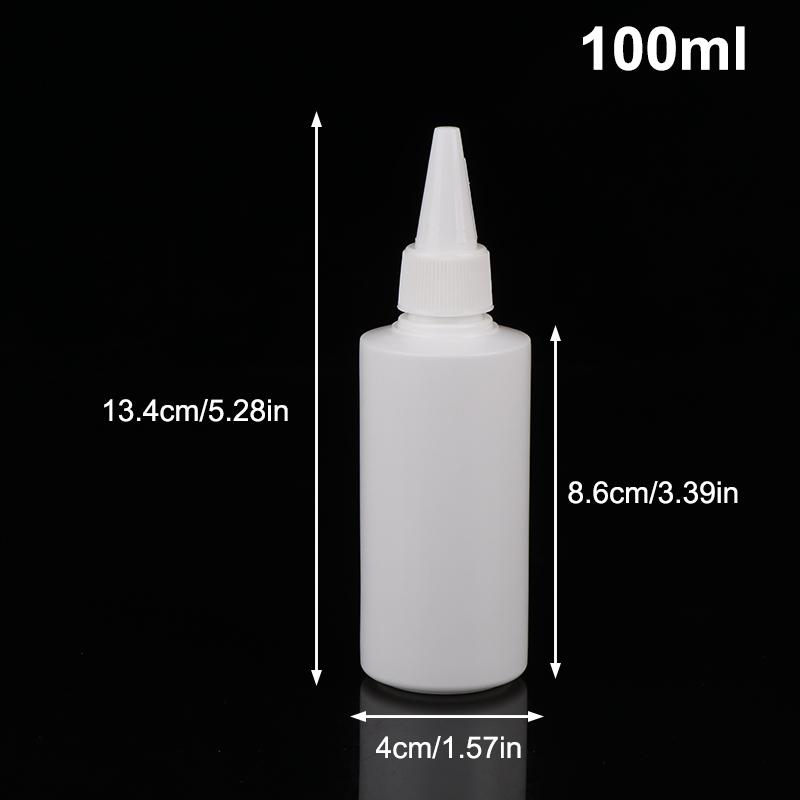 5/10/20/30/50/60/100Ml White Squeeze Dropper Empty Bottle With Screw Cap Eyes Liquid Ink Oil Dropper Paint Pigment Bottles