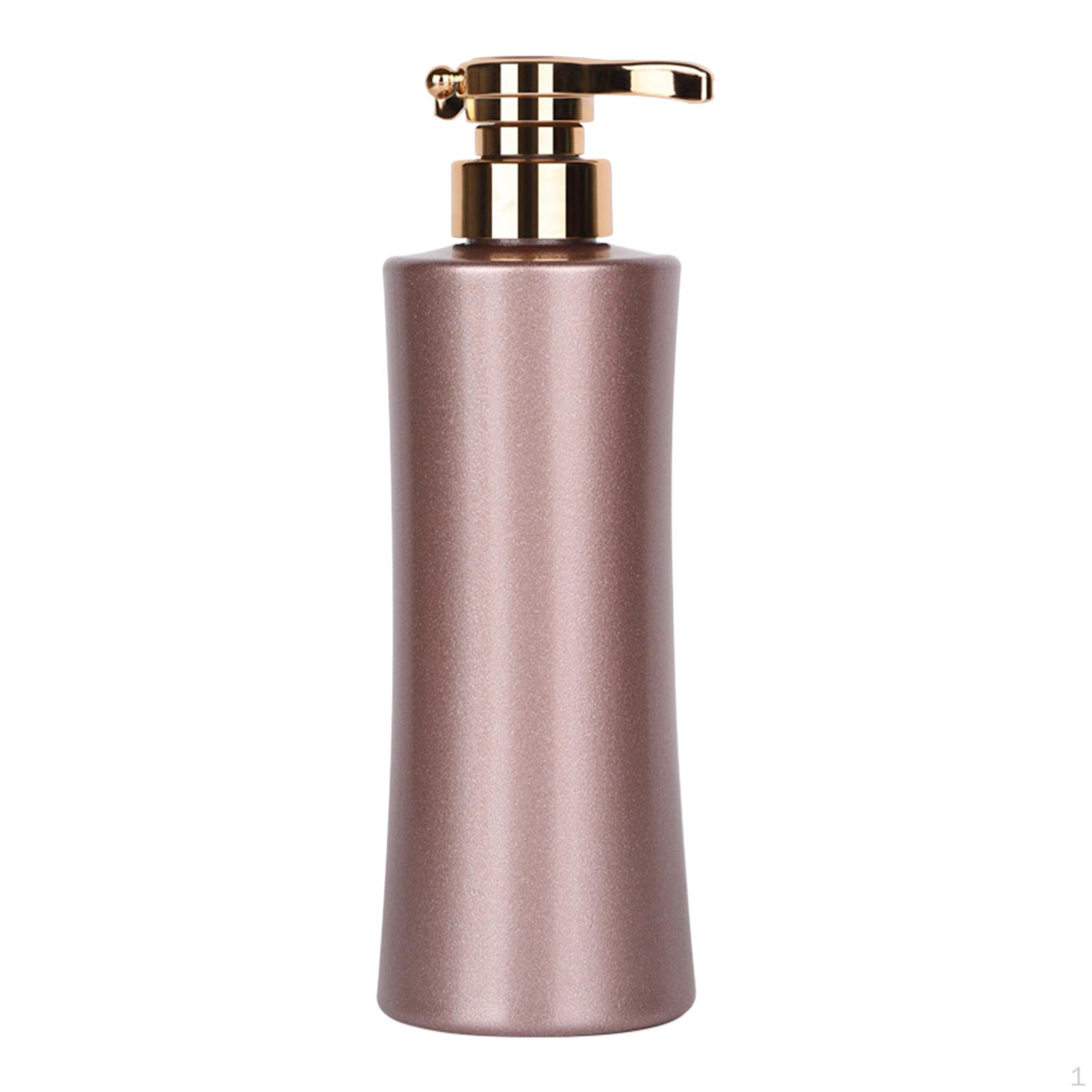 500ml Hand Pump Soap Dispenser for Shower Gel on Countertop Pink