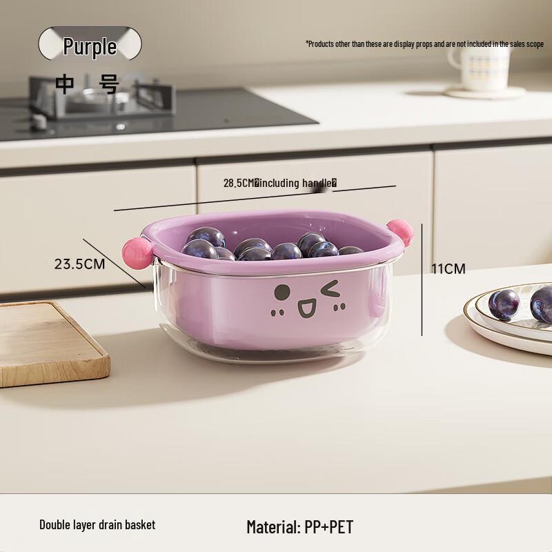Double-Layer Reversible Kitchen Drain Basket