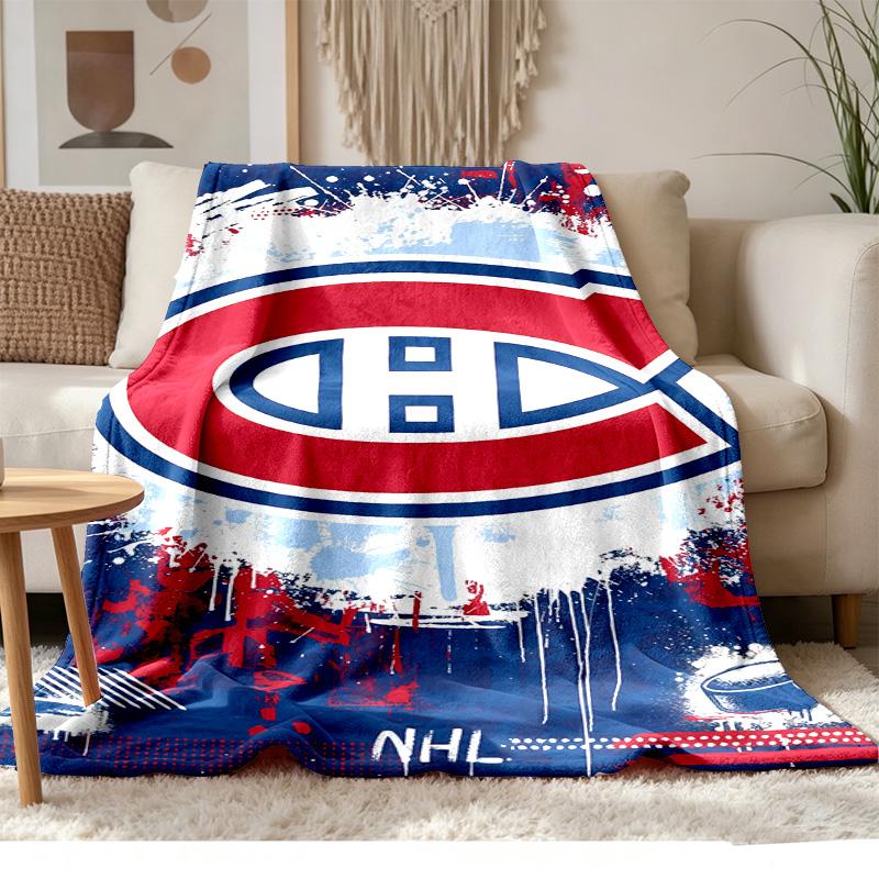 Montreal Canadiens Soft and comfortable flannel Suitable for sofas living rooms outdoor camping travel and also makes a great anniversary gift