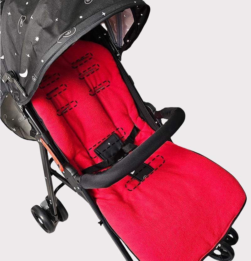 Winter Thickened Baby Stroller Footmuff & Cotton Pad Seat Cushion