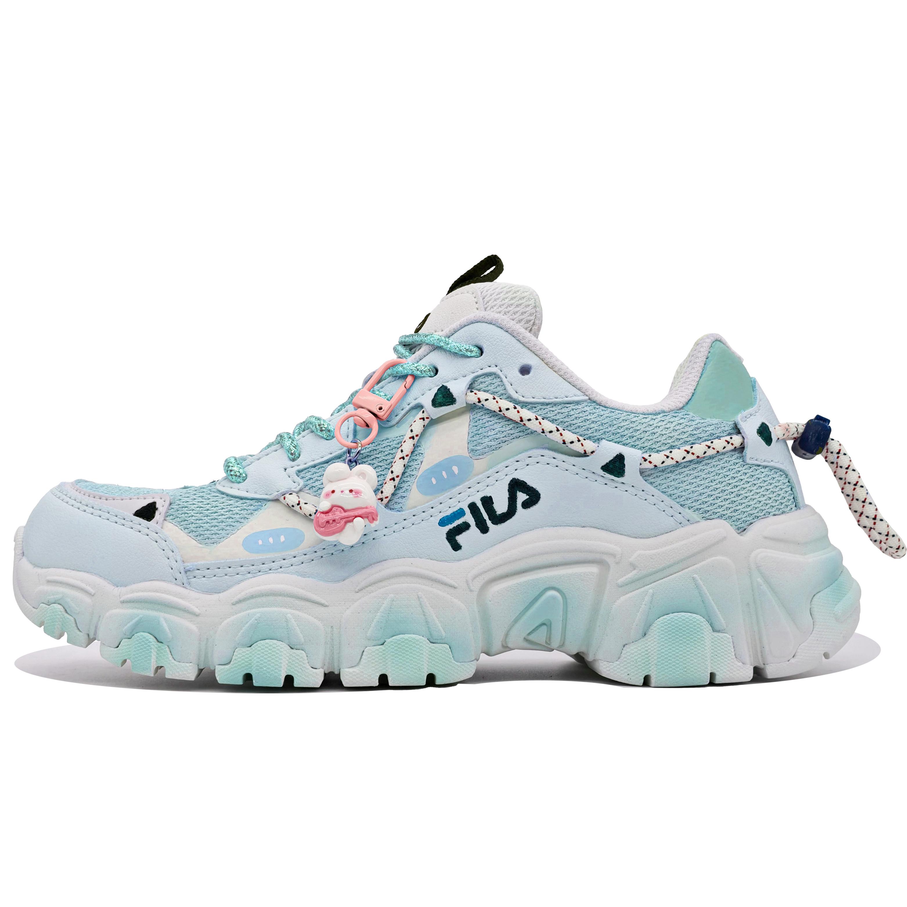 FILA Fluid Mountain Top Artistic, Fresh Look Bunny, Cute Style, Girlish, Fresh Look 1JM01248D_100(Team400-) 36.5