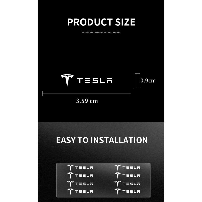 2/5/10Pcs Car Interior Random Stickers Car Steering Wheel Emblem Styling For Tesla Model 3 Model X S 2016-2023  Model Y Decals TM3 TMX