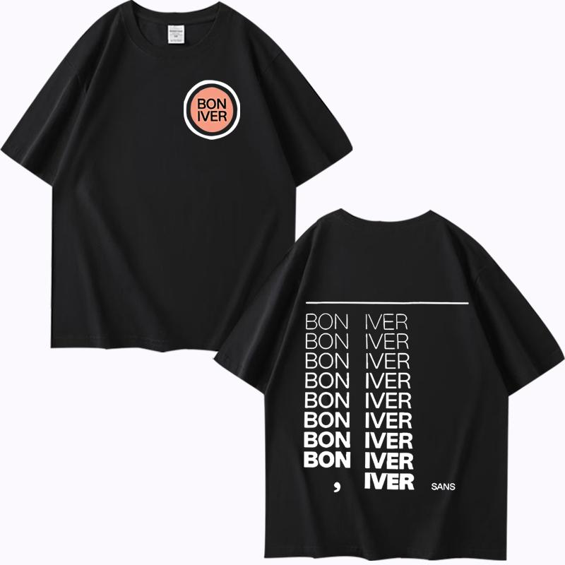 Bon Iver Sable Fable Album 2025 T-shirt men women Oversized 100% Cotton Hot sale short sleeve Summer print Unisex plus size tops