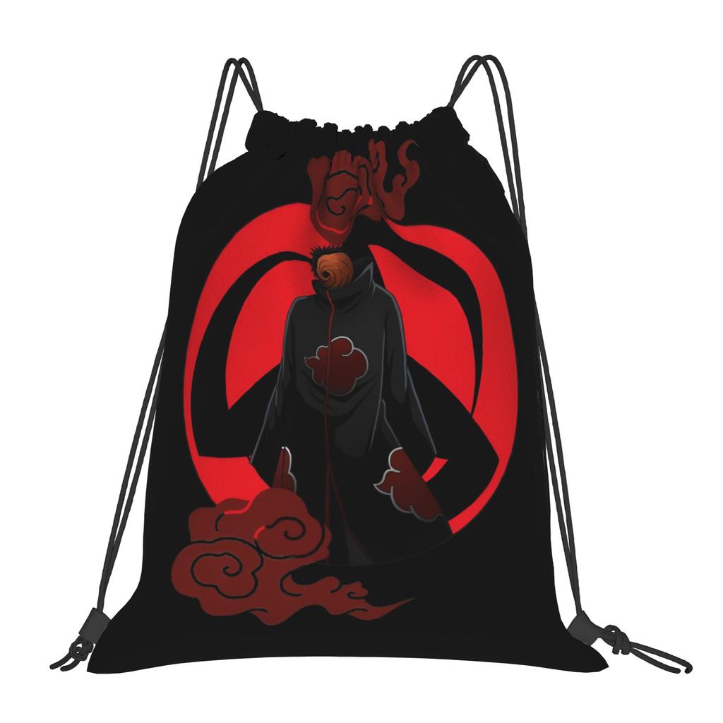 Custom N-Narutoes Akatsukis Drawstring Bag Women Men Lightweight Logo Sports Gym Storage Backpack