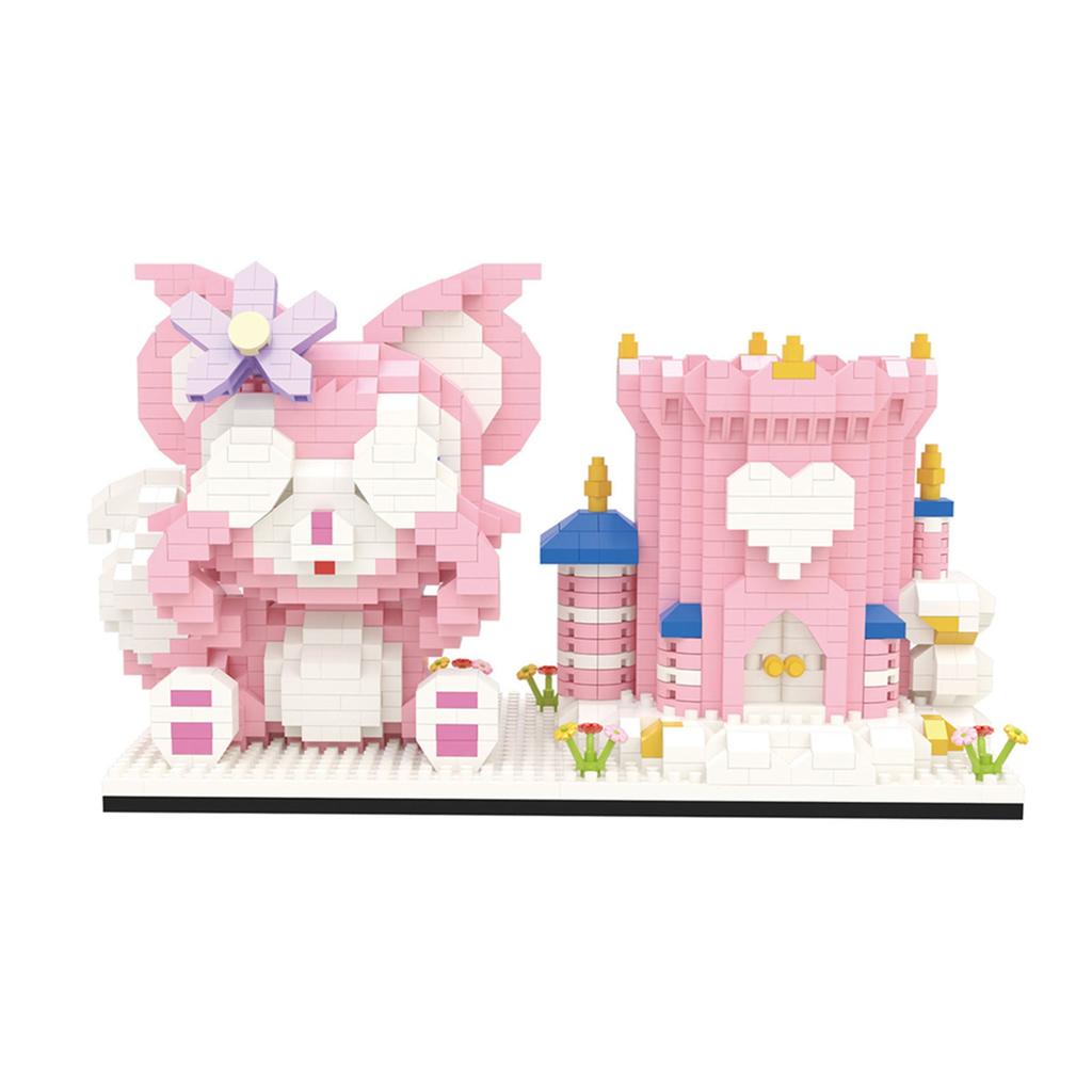 Pen Holder Building Set Cartoon Style Tight Contact Plastic Bright Colors Block Building Toy for Kid