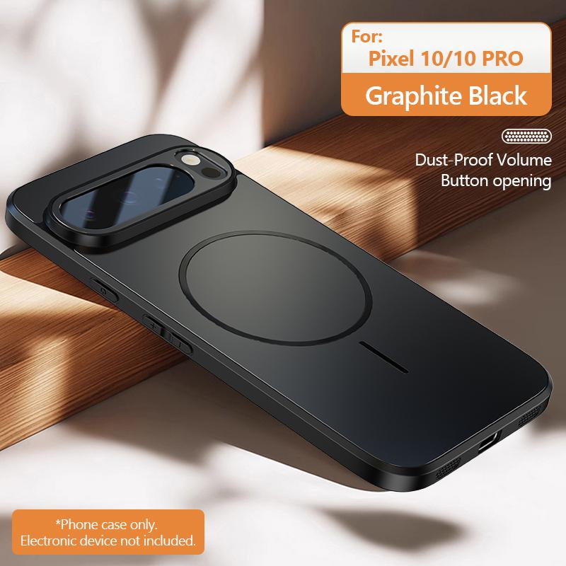 Ultrathin Metallic Paint Back For Magsafe Magnetic Phone Case For Google Pixel 10 9 8 7 A Pro XL Soft Silicone Frame Matte Cover