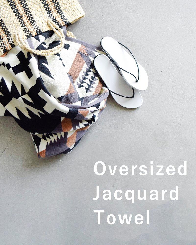 Oversized Jacquard Towel One Chief Joseph Aqua (PENDLETON) (col. 51128) xb233-one-51128