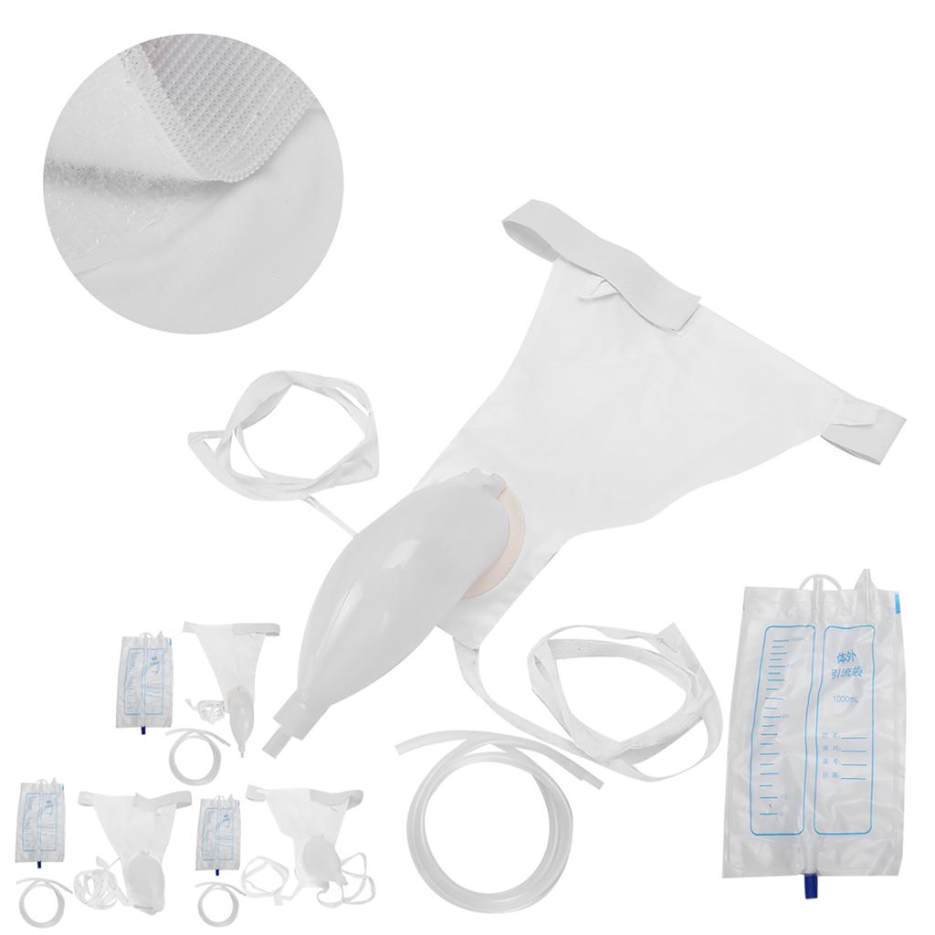 Torba do zbierania moczu Silikonowy pisuar wielokrotnego użytku Oddychający lejek do moczu w gospodarstwie domowym