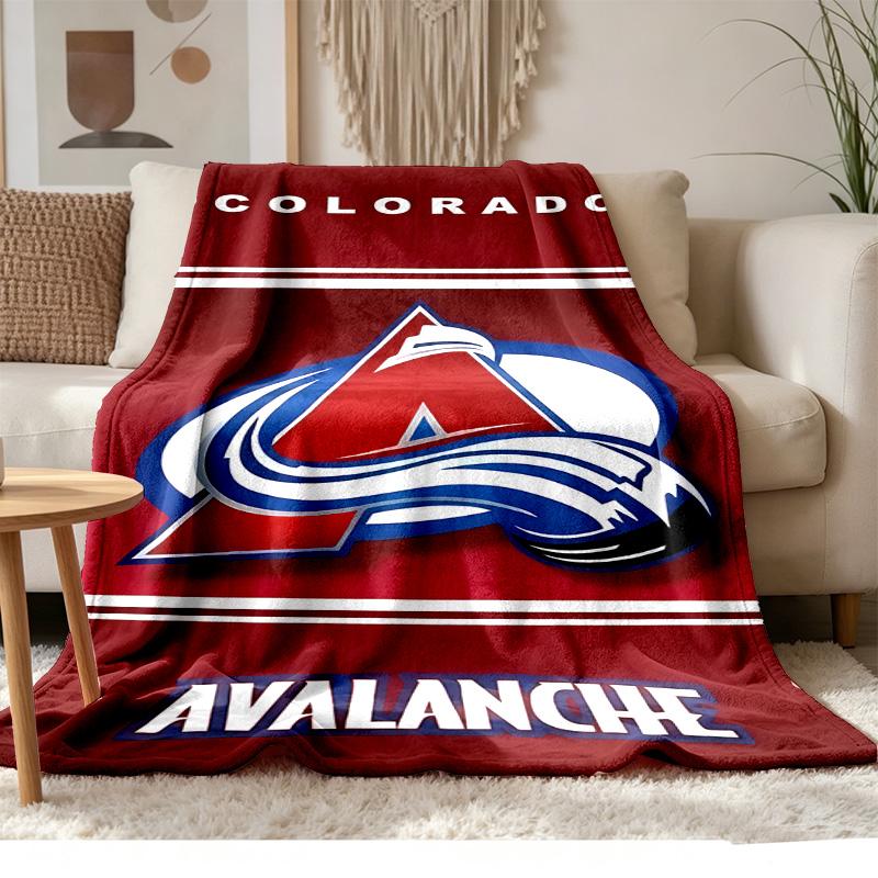 Colorado Avalanche Soft and comfortable flannel Suitable for sofas living rooms outdoor camping travel and also makes a great anniversary gif