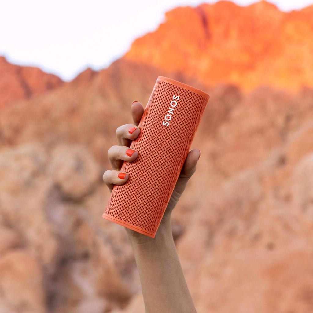 Sonos Roam Tragbarer Lautsprecher, Bluetooth-kompatibel, Sunset Sunset Orange, WLAN