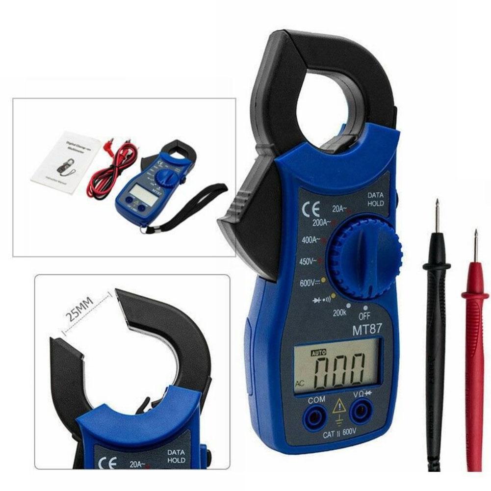 MT87 Digital Display Portable Clamp-on Multimeter For Measuring Resistance Electrical Instruments Parts Accessories