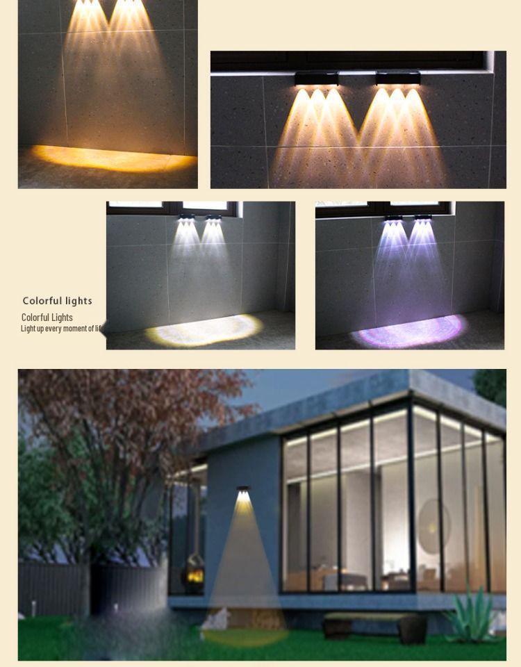 Waterproof Solar Wall Light - Outdoor Courtyard & Garden Decorative Spotlight