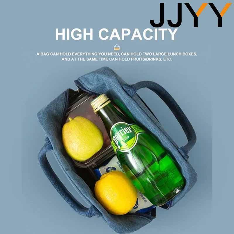 1Pc Portable Lunch Bag Waterproof Insulated Cool Thermal Food Storage Box Tote for Outdoor Travel Student Thermal Bag