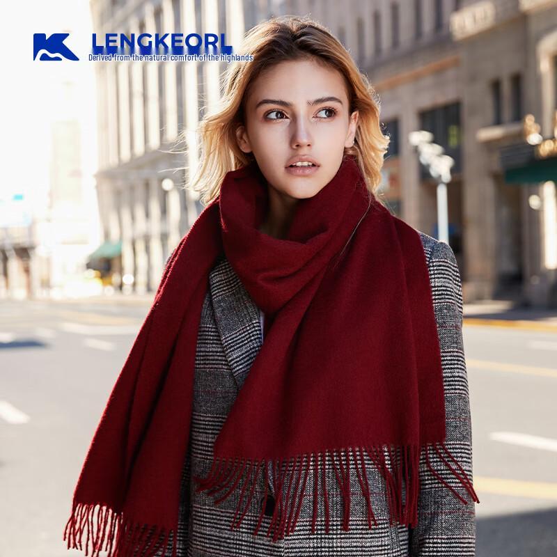 Lingke Women's 100% Wool Autumn/Winter Scarf