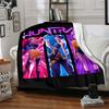 1Pc Huntrx Future Fashion Icons Flannel Blanket, Soft And Comfortable, Casual Warm, Camping Travel, Christmas, Halloween Xmas Gift El115