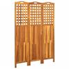 VidaXL Room Divider 3 Panels 121x2x170 Cm Acacia Wood