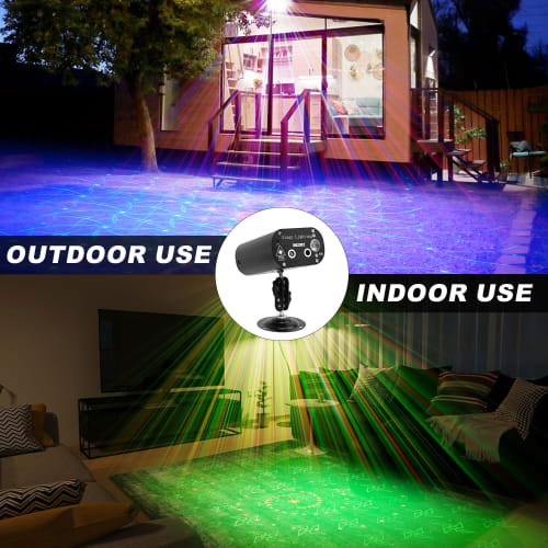 Párty světlo, Disko světlo, LED jevištní osvětlení s 36 vzory, s ovládáním zvukem a automatickým režimem, Efekt zrcadlové koule, Vícebarevné měnící se jevištní světlo, Kompaktní