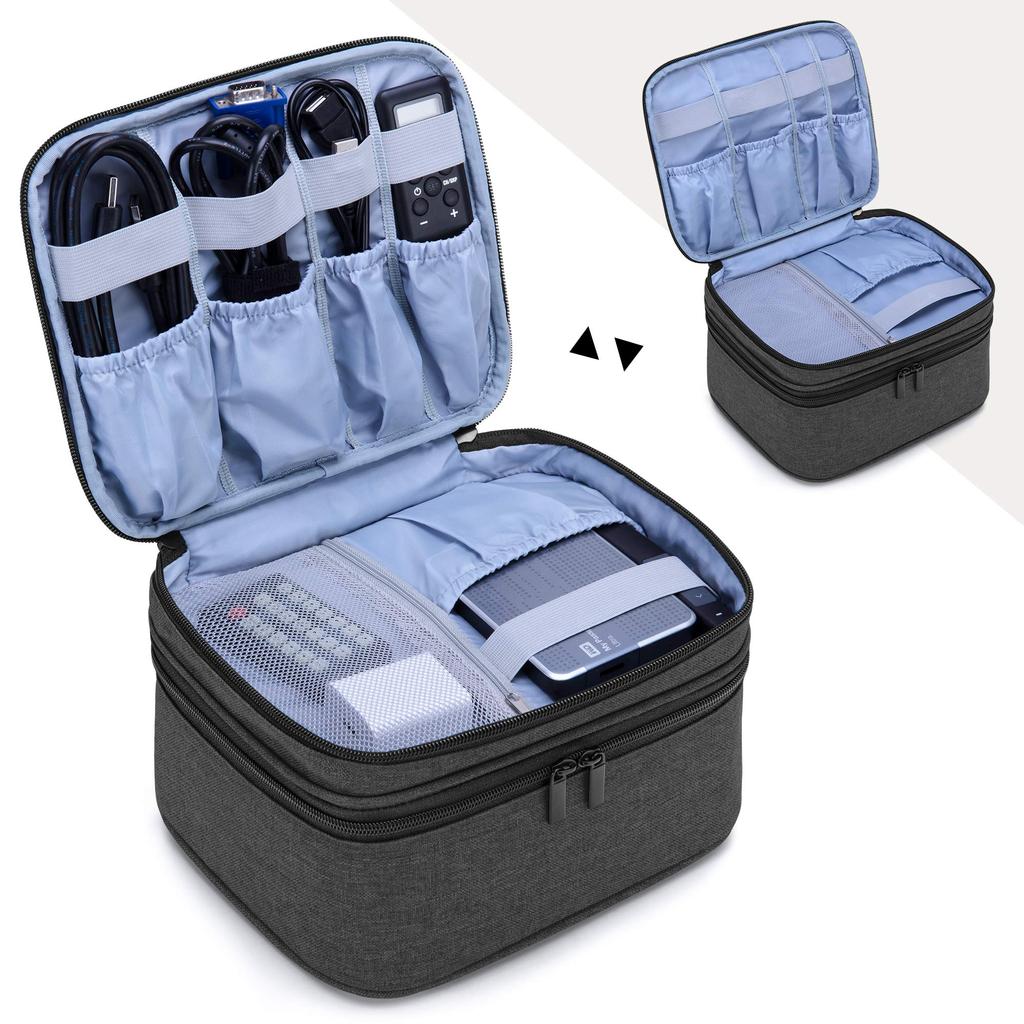 Luxja Small Projector Bag, Case Only, Compatible with DR.J/QKK Mini Projectors, Protects, Stores, and Carries, Black