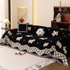 Vintage Chenille Sofa Cover Full Coverage Non-Slip Couch All-Season Universal Dog Pattern Couch Camping Blanket