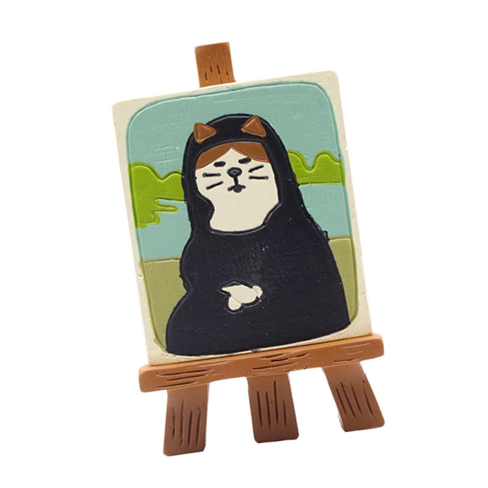 

Украшение для книжной полки в виде кошки, симпатичное, изысканное, синтетическая смола, экологически чистая, животное, столешница