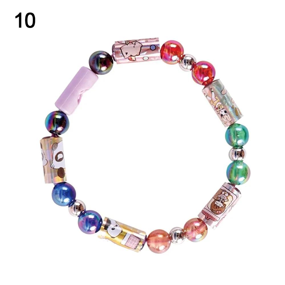New DIY Stickers Beaded Shareable Wearable Sticker Toy Bracelet Restickable Bracelet Beaded