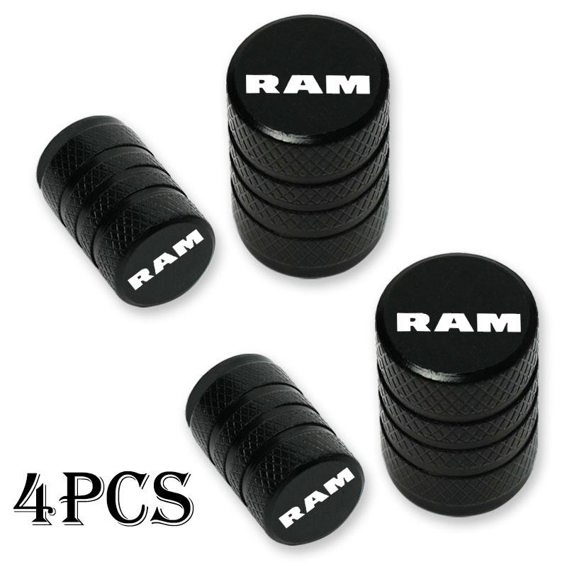 Car Wheel Tire Valve Caps Tyre Stem Covers Airdust Waterproof For Dodge Ram 1500 2500 3500 Accessories Car Styling