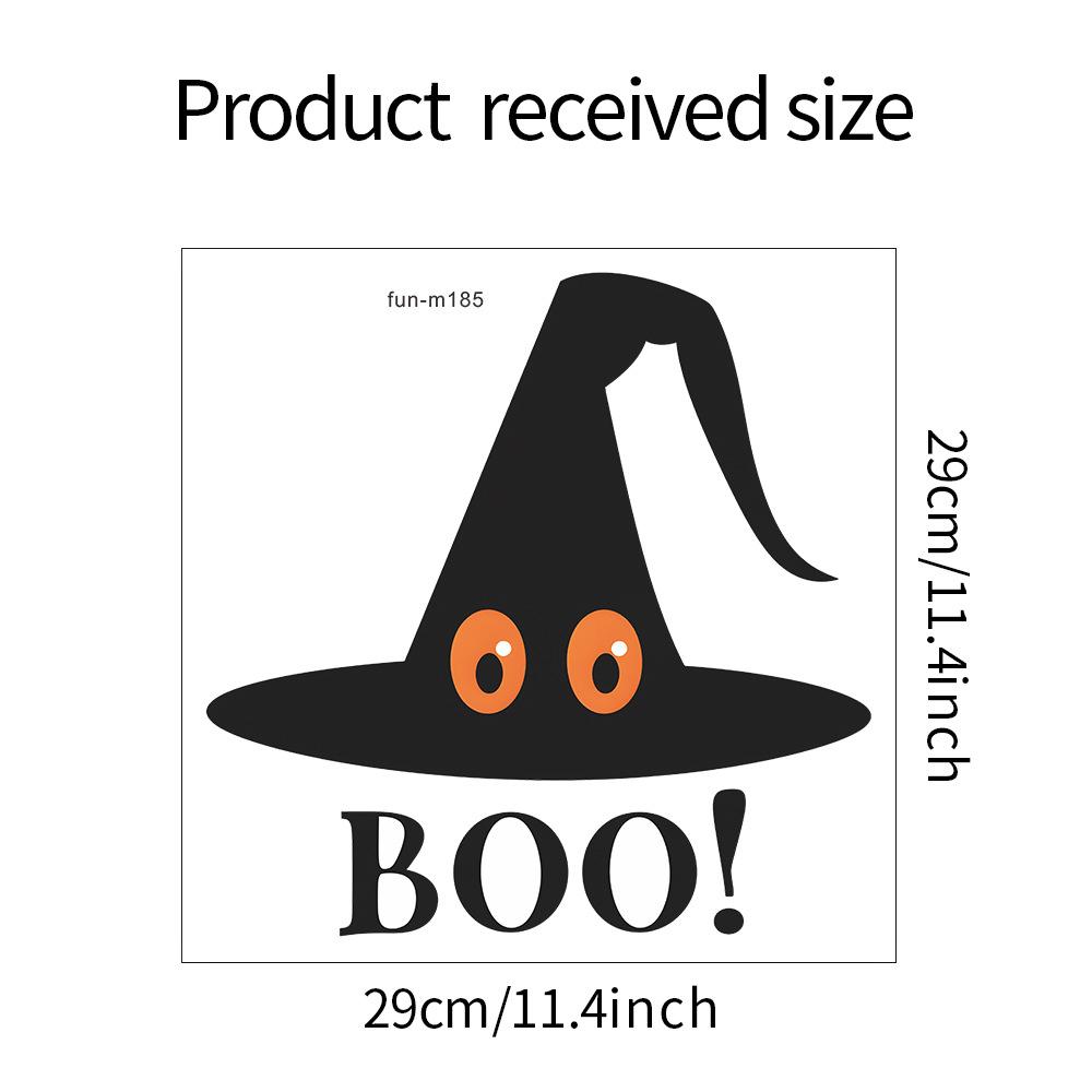 

Хэллоуин Смешная шляпа Главная Ванная комната Украшение ванной комнаты Наклейка на туалет 29*29CM/fun-m185
