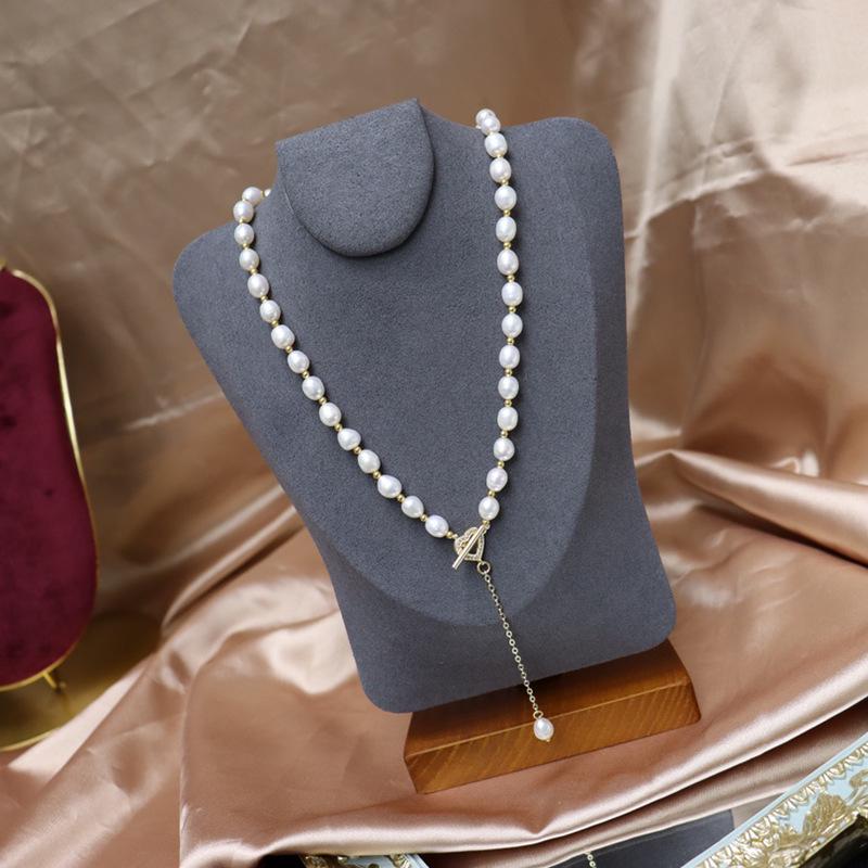 New 6mm Freshwater Pearl Necklace with Heart Clasp - Stylish and Versatile Jewelry for Women