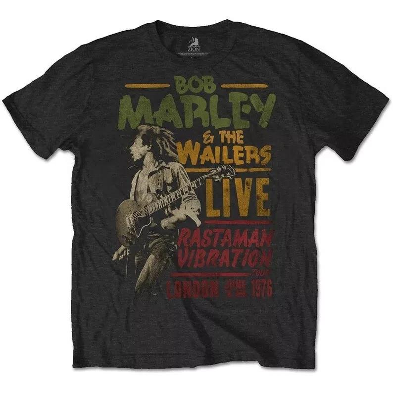 Bob Marley 1976 Rastaman Vibration Tour T Shirt A Rock Off Officially Licensed M