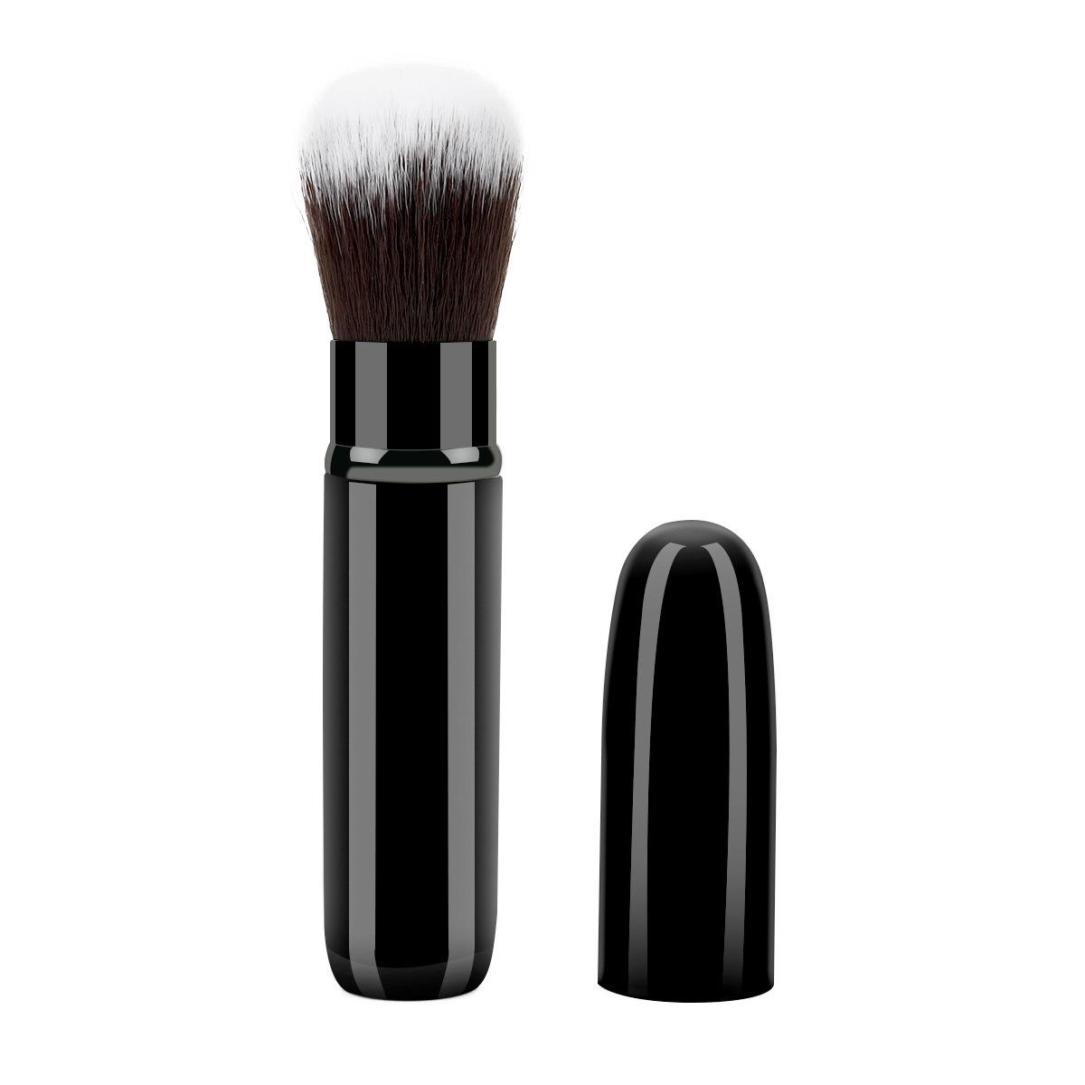 Premium Portable Retractable Makeup Brush Set: Foundation, Powder & Blush Brushes