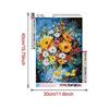 DIY Cross Stitch Kit Diamond Painting 5D Painting Kit, Colorful Flower Plant WOWDECOR Full Drill DIY Diamond Art Paint by Numbers Oil Painting