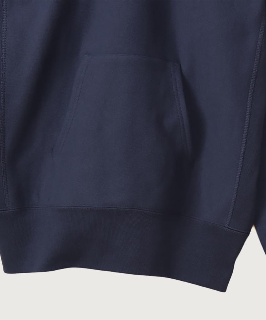 Reverse Weave Blu-Tack Regular Fit Fleece-Lined Hoodie Dark Navy