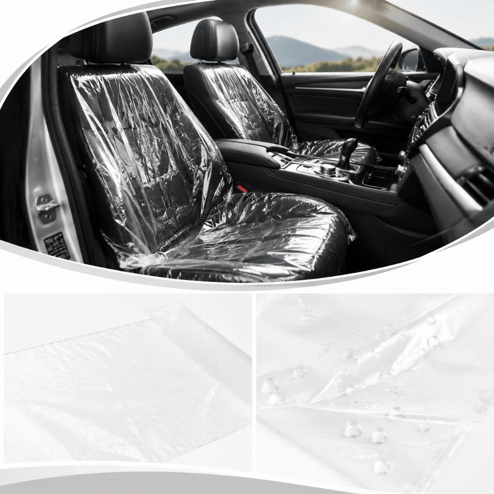 100pcs Universal Size Disposable Car Seat Covers Car Maintenance Seat Covers Car Maintenance