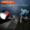 Solar Energy Bike Lights USB Rechargeable MTB Flashlight Bicycle Headlights  For Night Riding