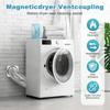 DVC-180 Magnetic Clamp Dryer Exhaust Hose Connection Kit Air-Tight Sealed Dryer Exhaust Hose Connection Kit Easy-Clean Quick-Release Coupling