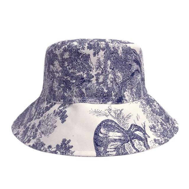2022 New Luxury Design Ink Painting Jungle Animal Bucket Hat Women Men's Panama Cap Tie-Dye Printed Outdoor Bob Fishing Hats