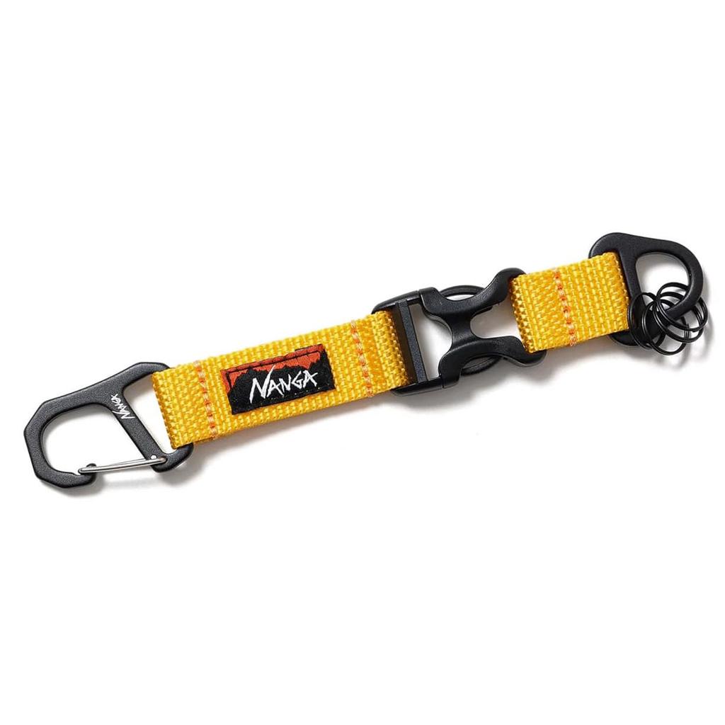 NANGA CARABINER KEY HOLDER Carabiner Key Key Outdoor Holder, Strap, Bag, Belt, Camping, (BLK) (YEL)
