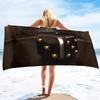 Dice Print Oversized Beach Towels,Super Absorbent Sand Free Thick Microfiber Beach Towel ,Cute Tropical Palm Leaf Beach Towels