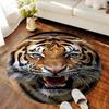 1Pc Tiger theme Circular Print Rug - home decoration Carpet For Living Room Bedroom Flooring Computer Chair Area Rug