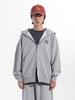 Net Social Club Wavy Logo Hood Zip-Up (Melange)